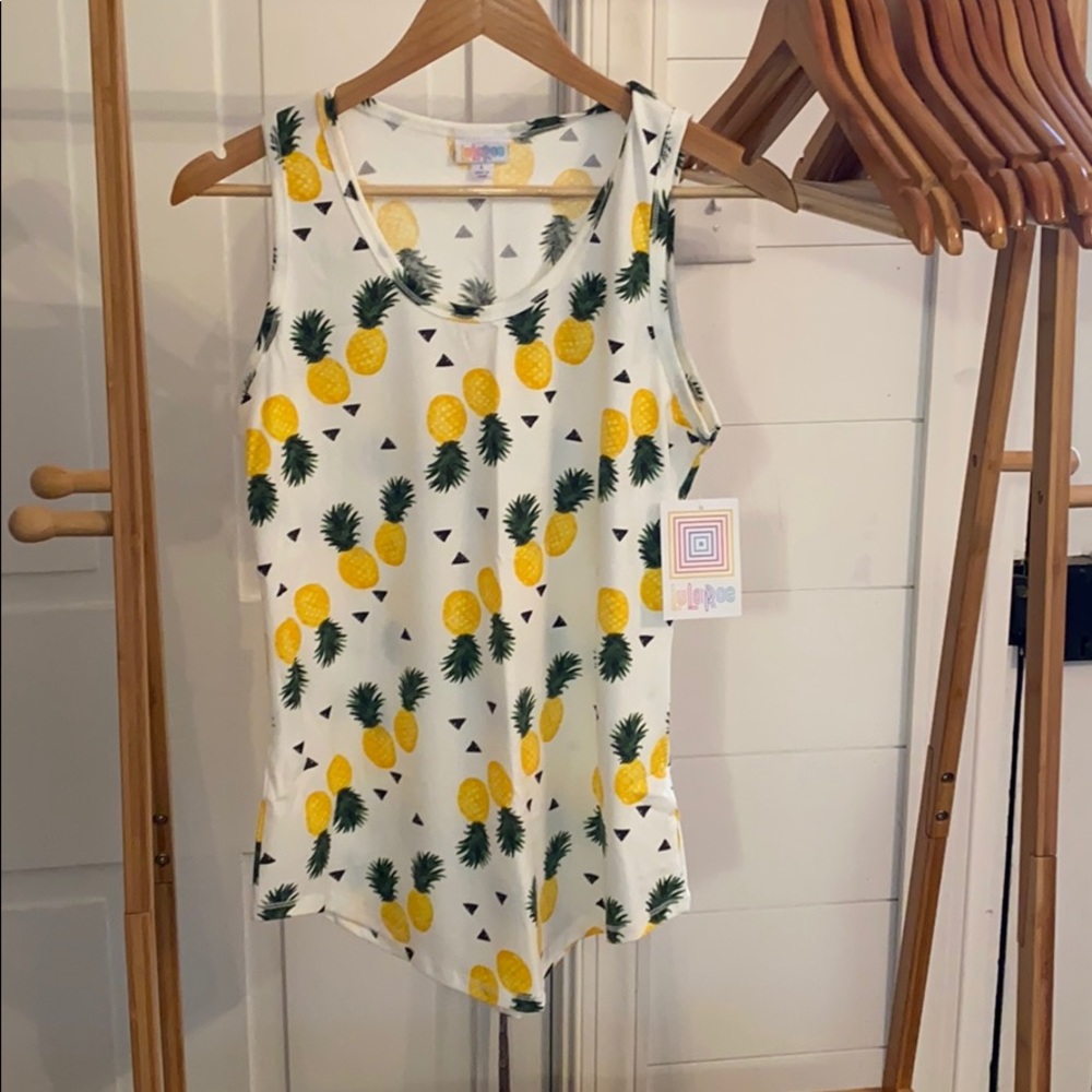 LulaRoe pineapple tank top size large